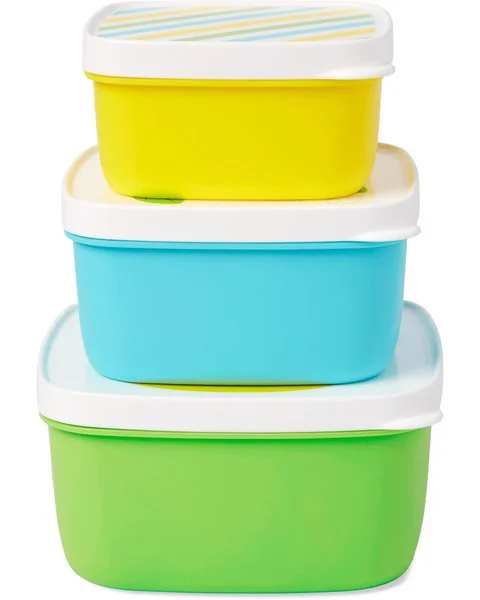 Set 3 cutii pentru pranz Skip Hop Zoo Girafa foto