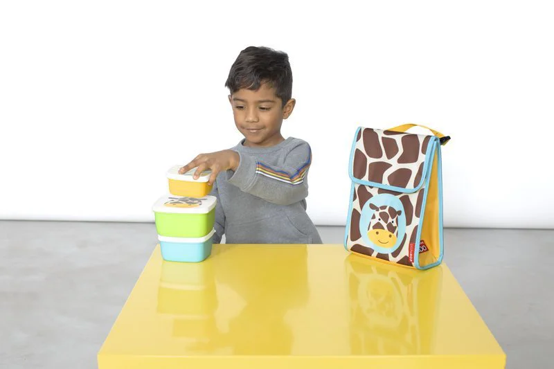 Set 3 cutii pentru pranz Skip Hop Zoo Girafa foto