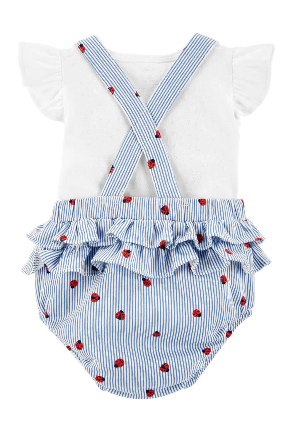 Carter's Set 2 piese Buburuza - tricou si salopeta foto
