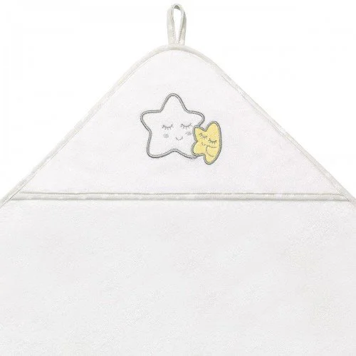 Полотенце BabyOno махровое с капюшоном Stars, 100x100 см