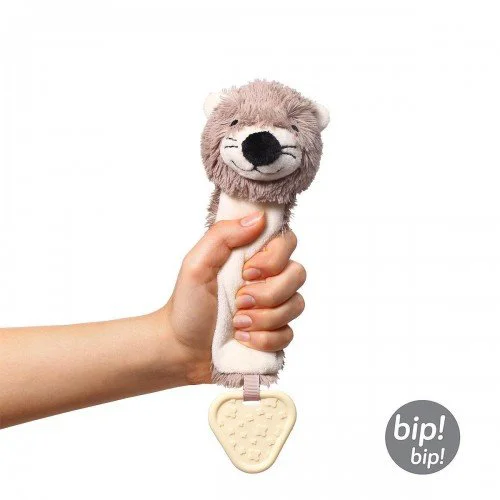 Игрушка-пищалка с прорезывателем BabyOno Otter Maggie foto