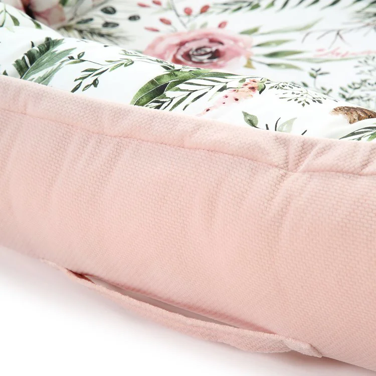 Бабинест La Millou Velvet Collection - Wild Blossom - Powder Pink