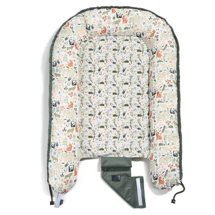 Babynest La Millou Velvet Collection - Zoo - Khaki foto