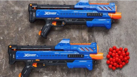 Скорострельный бластер X-SHOT Excel Chaos 'Orbit', 24 шариков-зарядов
