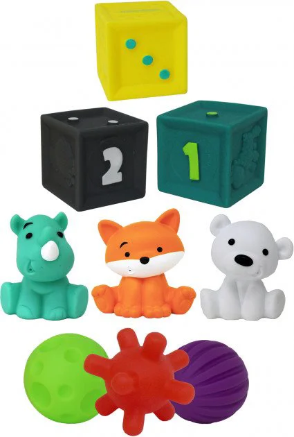 Set jucarii Infantino Diverse forme in tub foto