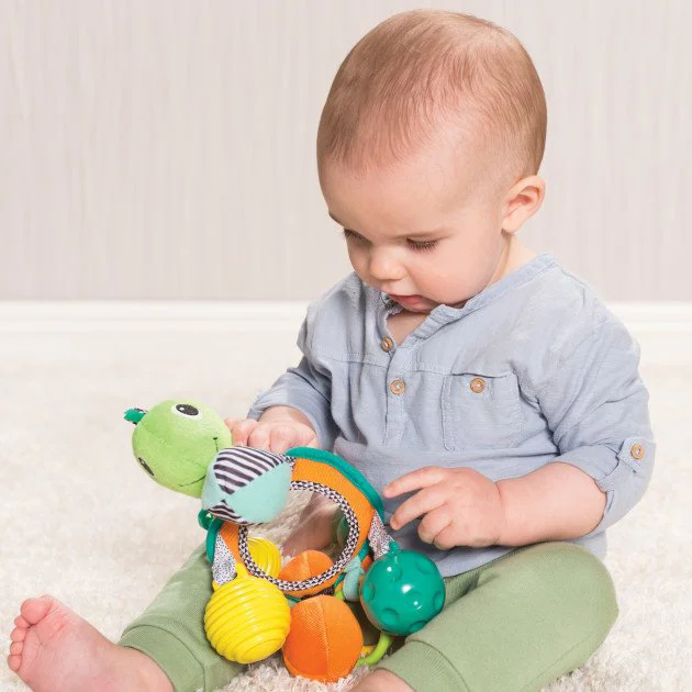 Jucarie de agatat cu oglinda Infantino Testoasa foto