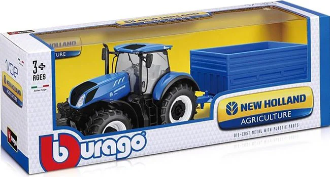 Трактор Bburago New Holland Farm