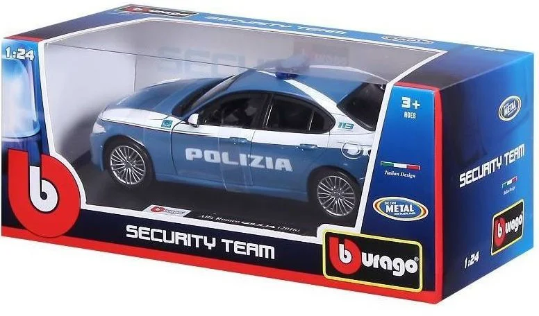 Masina Bburago Alfa Romeo Giulia Polizia (1:24) foto