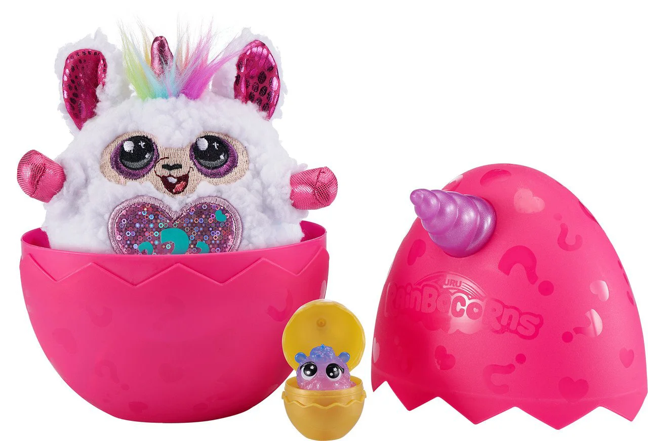 Jucarie de plus Zuru surpriza Rainbocorn A Sparkle Heart Surprise