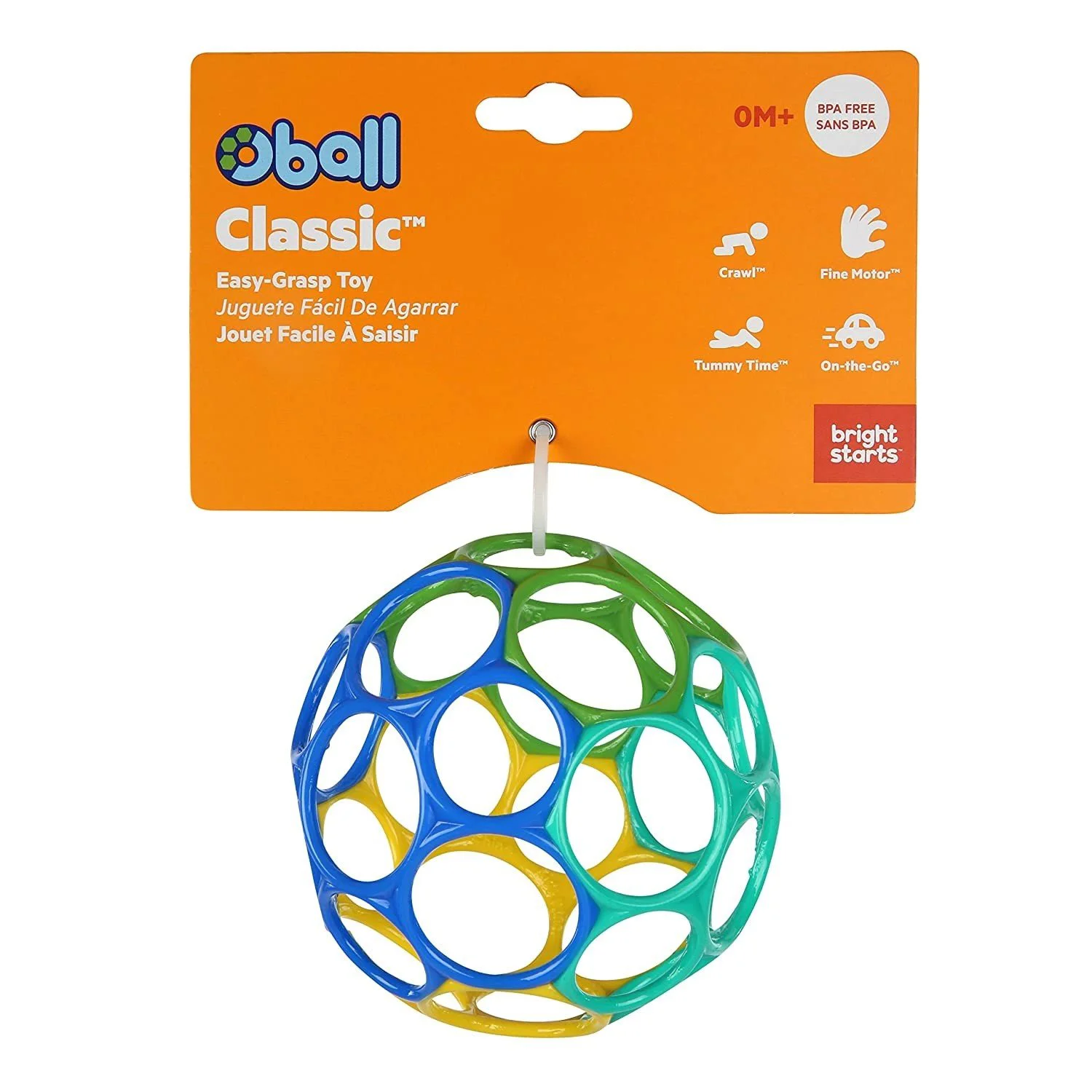 Игрушка Oball Easy-Grasp Blue/Green