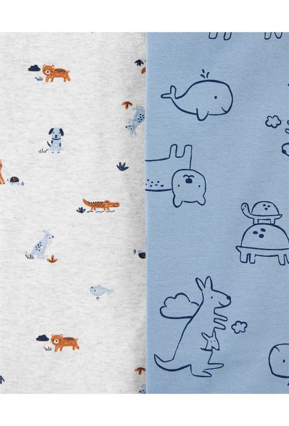 Carter's Set 3 piese body Animale cu capse laterale foto