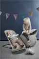 Balansoar BabyBjorn Bliss Sand Grey, Bumbac cu bara de jucarii