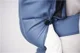 Marsupiu anatomic BabyBjorn Mini Vintage Indigo cu pozitii multiple de purtare, bumbac