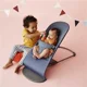 Кресло-шезлонг BabyBjorn Bliss Dove Blue, 3D Jersey