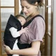 Marsupiu anatomic BabyBjorn Mini Black cu pozitii multiple de purtare, bumbac