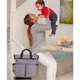 Geanta pentru parinti Skip Hop Duo Signature Heather grey foto