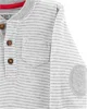 Carter's Set 3 piese - vesta de plus, body si pantaloni foto