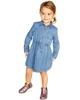 Carter's Rochita denim cu buzunar, broderie si cordon in talie foto