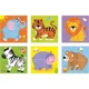 Cub-puzzle pe 6 parti din lemn Viga Toys Wild Animals foto