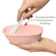 Set de calatorie pentru hranire (bol + lingurita) Skip Hop Soft Coral foto