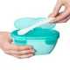 Set de calatorie pentru hranire (bol + lingurita) Skip Hop Soft Turcoaz foto