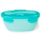 Set de calatorie pentru hranire (bol + lingurita) Skip Hop Soft Turcoaz foto