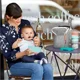 Set de calatorie pentru hranire (bol + lingurita) Skip Hop Soft Turcoaz foto
