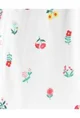 Carter's Set 2 piese - pantaloni si body alb cu flori foto