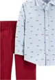 Carter's Set 2 piese Elegant - camasa si pantaloni foto