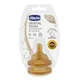 Tetina din latex Chicco Original Touch, flux ajustabil (2+ luni), 2 buc.