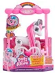 Jucaria interactiva Pets Alive Unicornul Luna Alb cu casuta