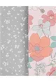 Carter's Set 3 piese Flori - body cu capse laterale foto