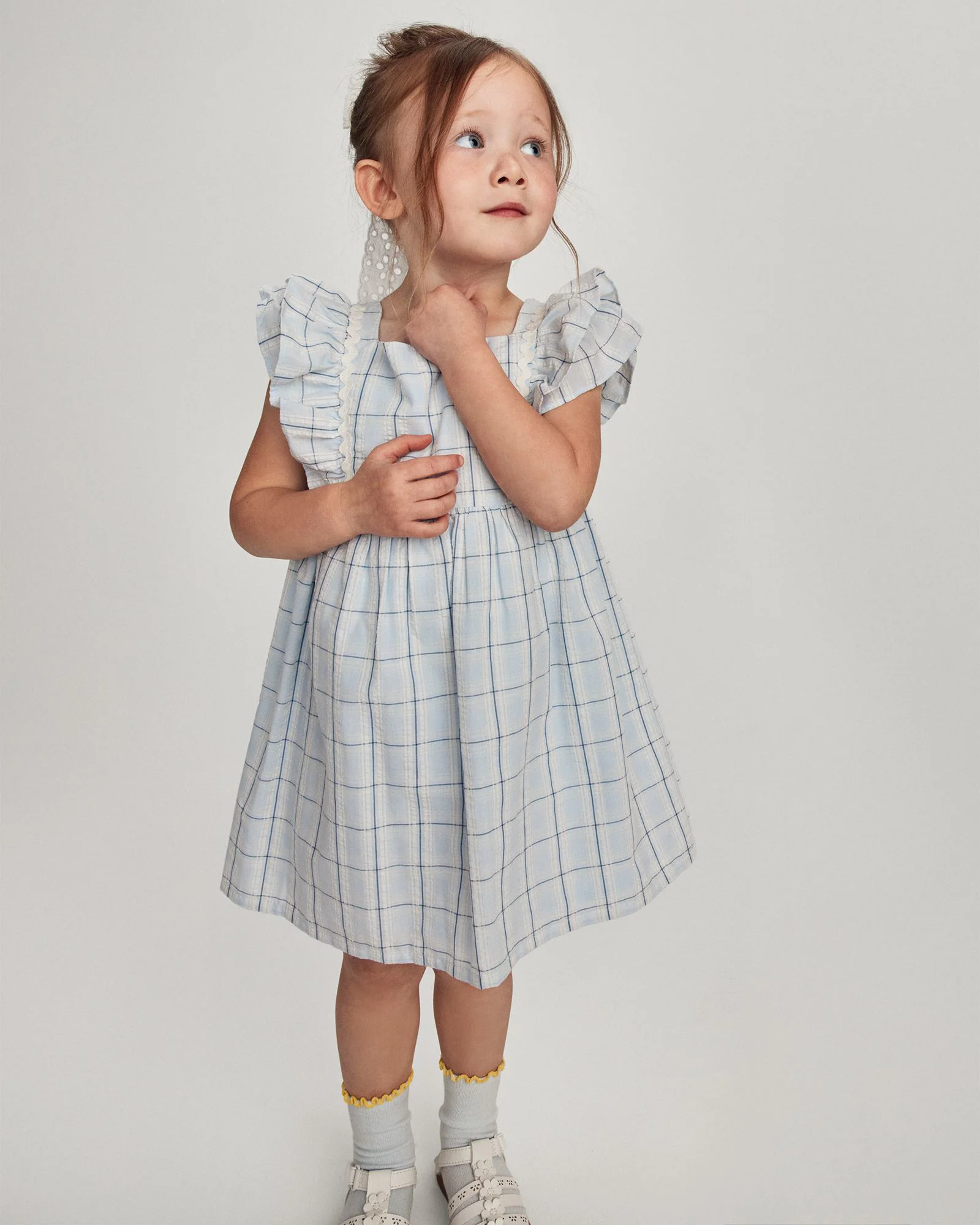 Carter's Rochie Plaid Ruffle foto