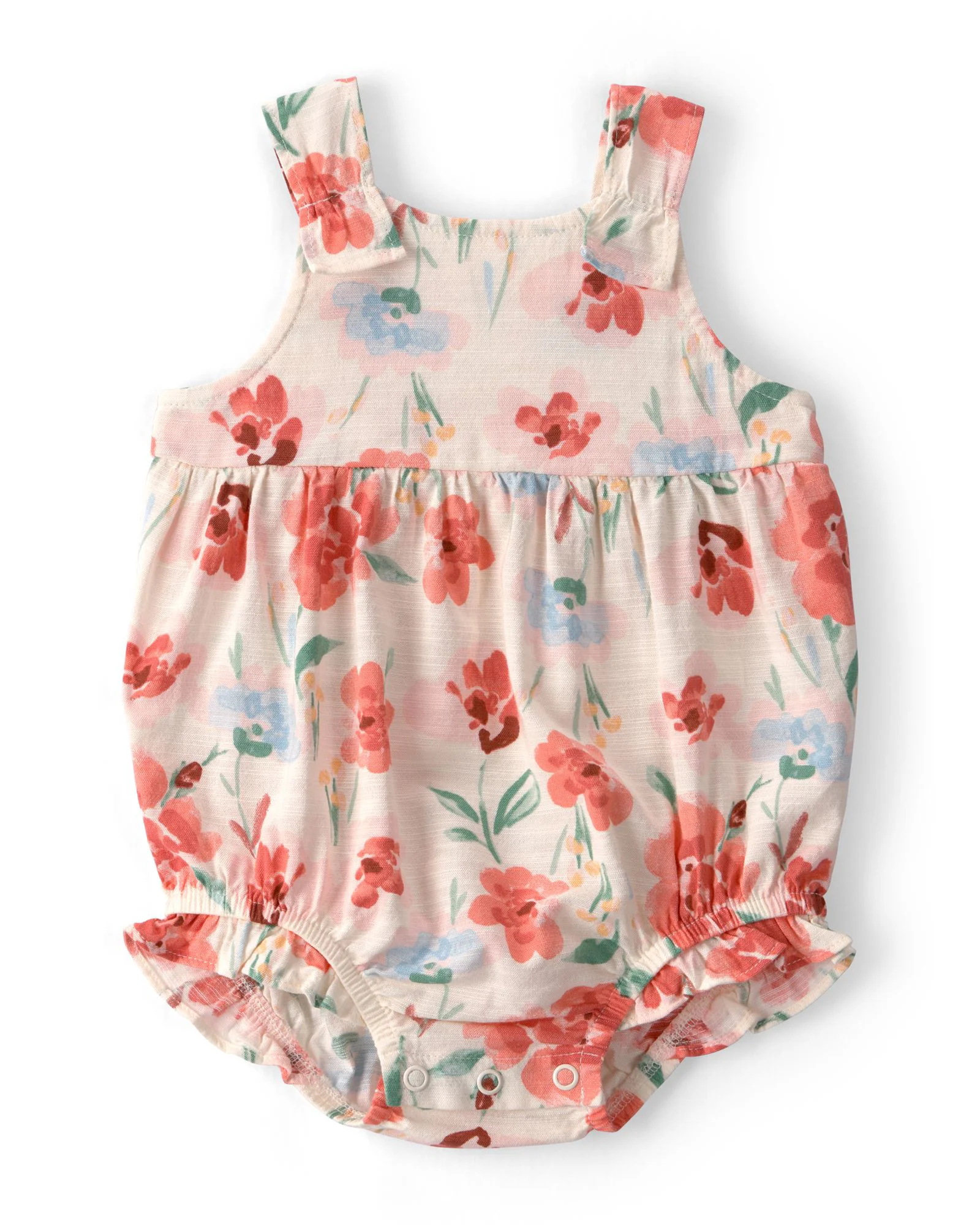 Carter's Set 2 piese Pink Floral - cardigan si salopeta scurta foto