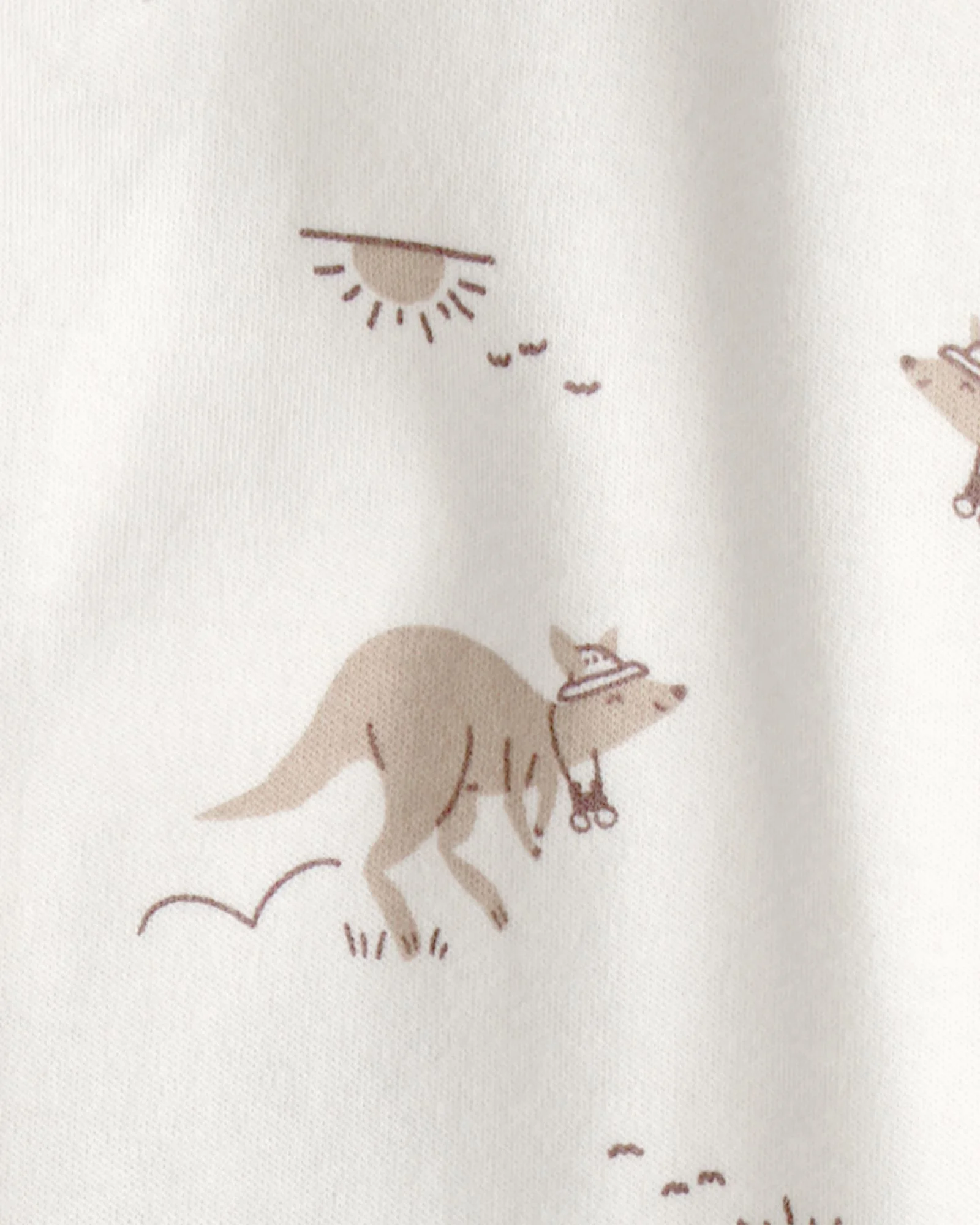Carter's Хлопковая пижама с пинетками Kangaroo Print foto