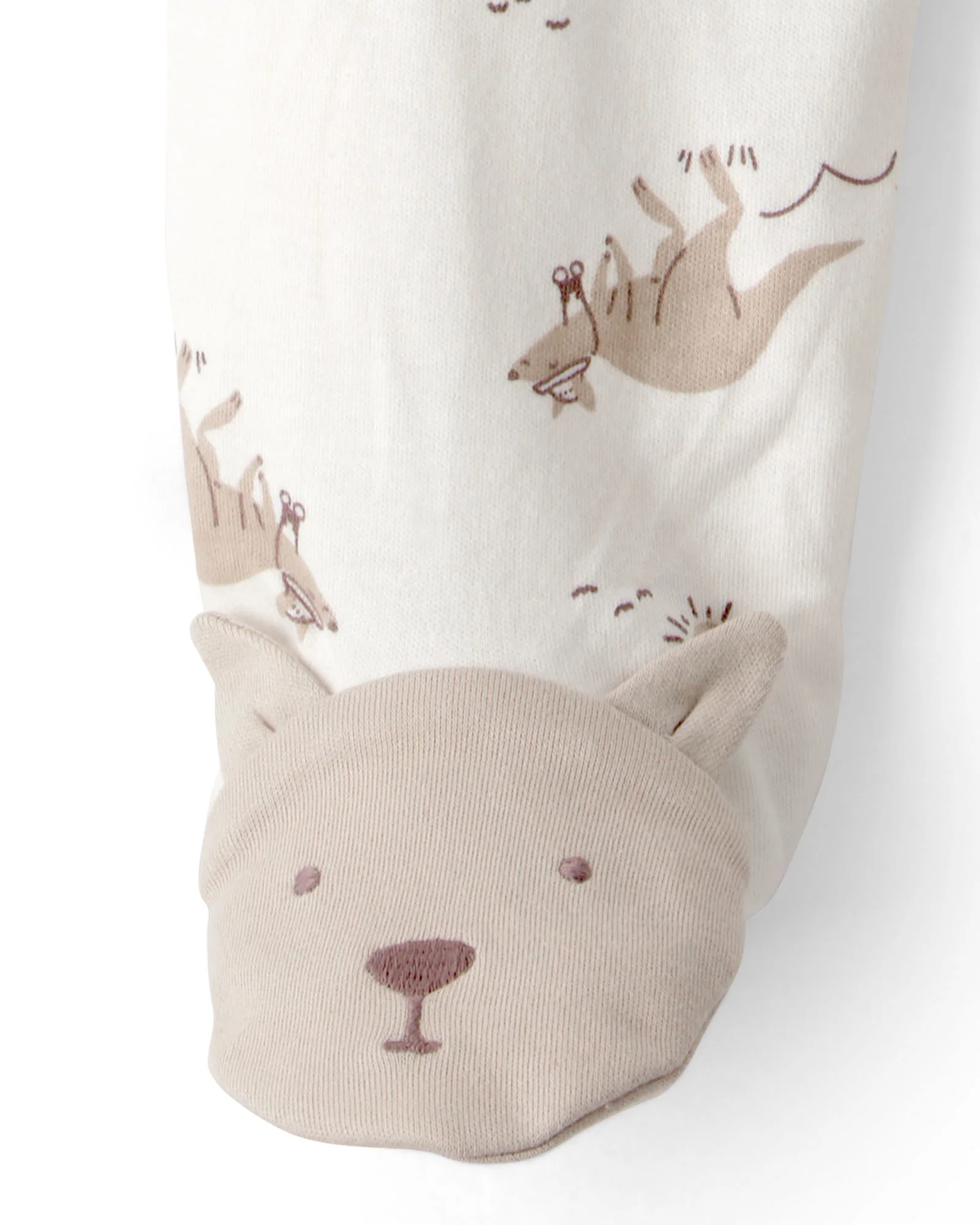 Carter's Хлопковая пижама с пинетками Kangaroo Print foto