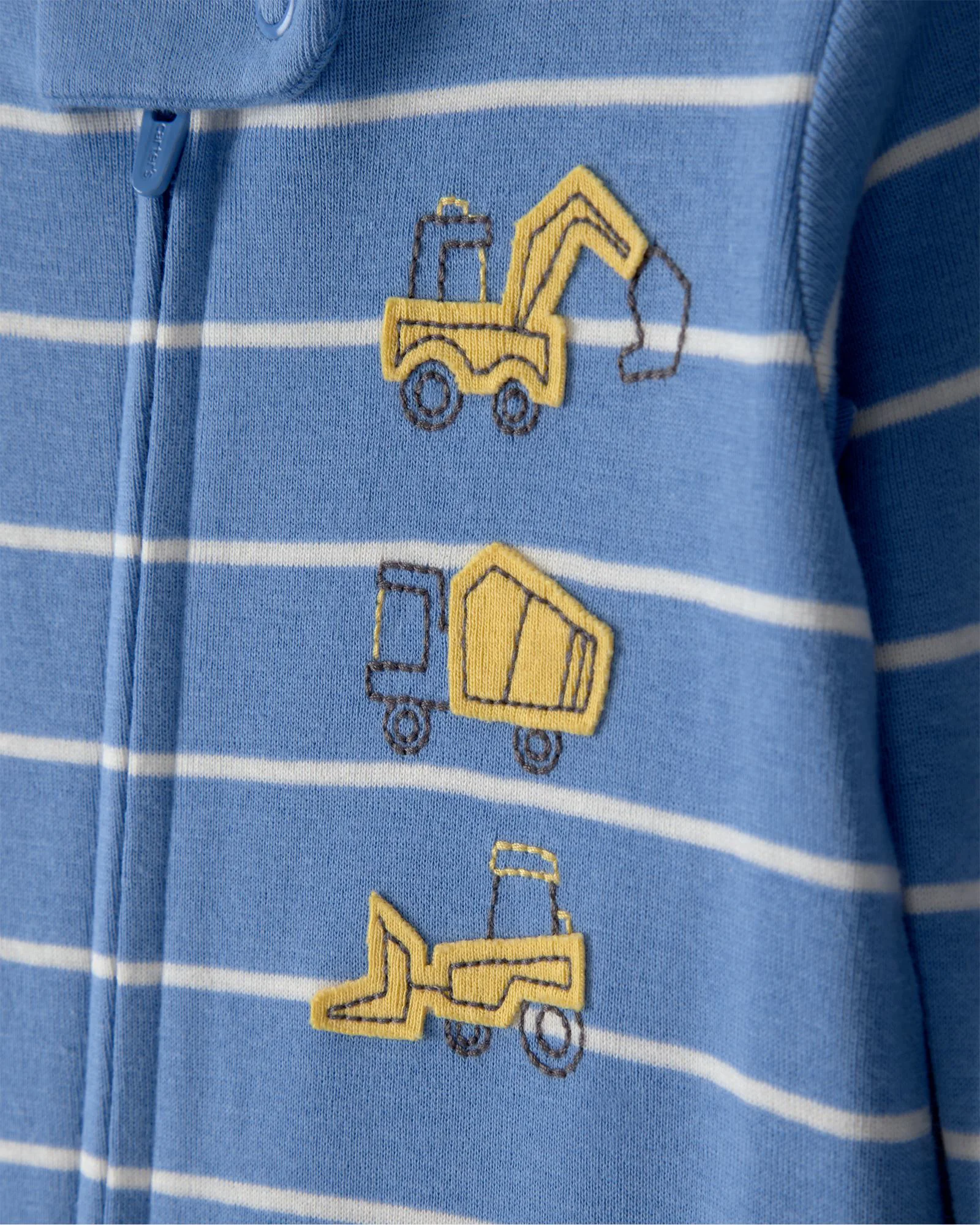 Carter's Pijama din bumbac cu botosei Construction App-Stripes foto