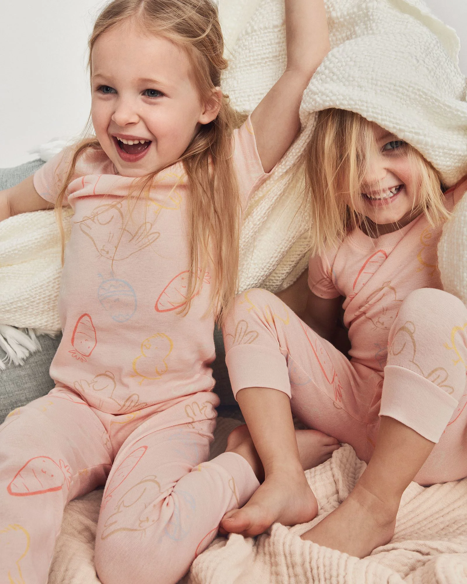 Carter's Pijama din bumbac Easter Family Pink foto