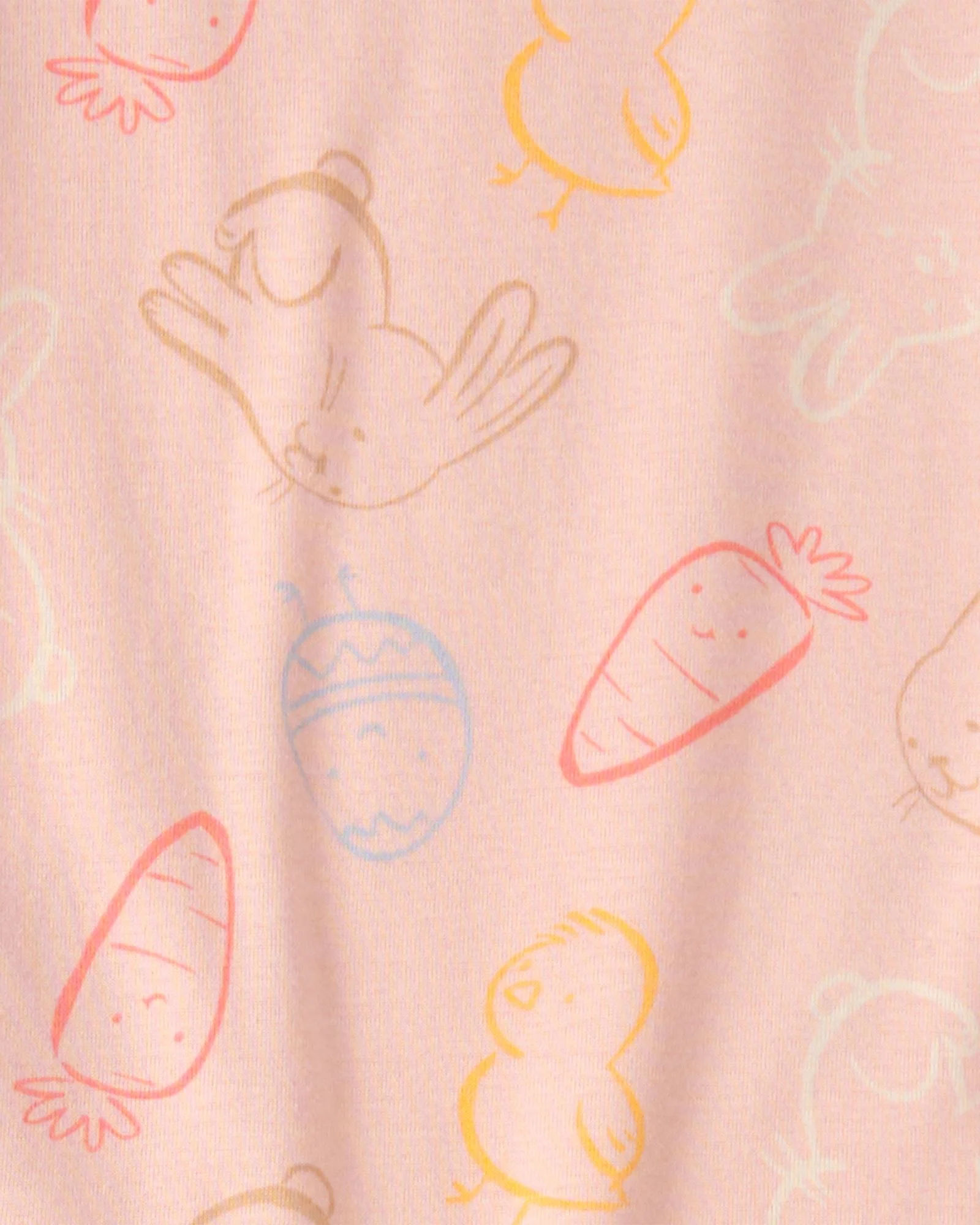 Carter's Pijama din bumbac Easter Family Pink foto
