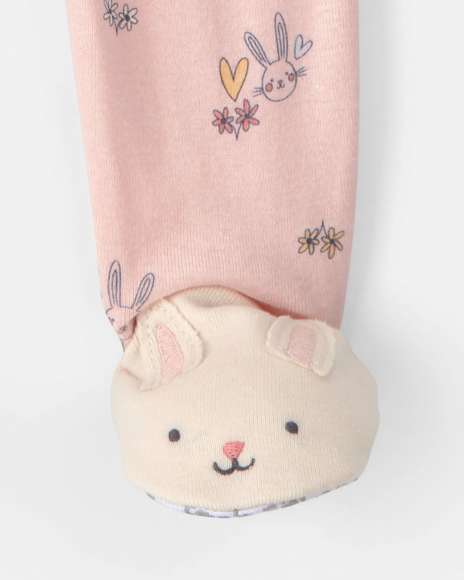 Carter's Хлопковая пижама с пинетками Bunny foto