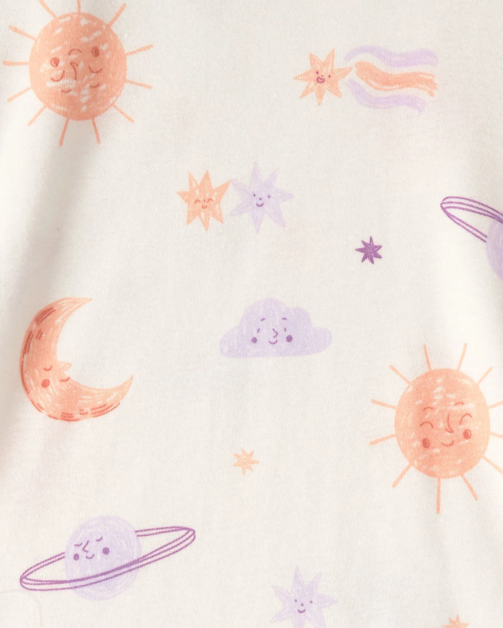 Carter's Set 2 pijamale din bumbac Purple Space foto