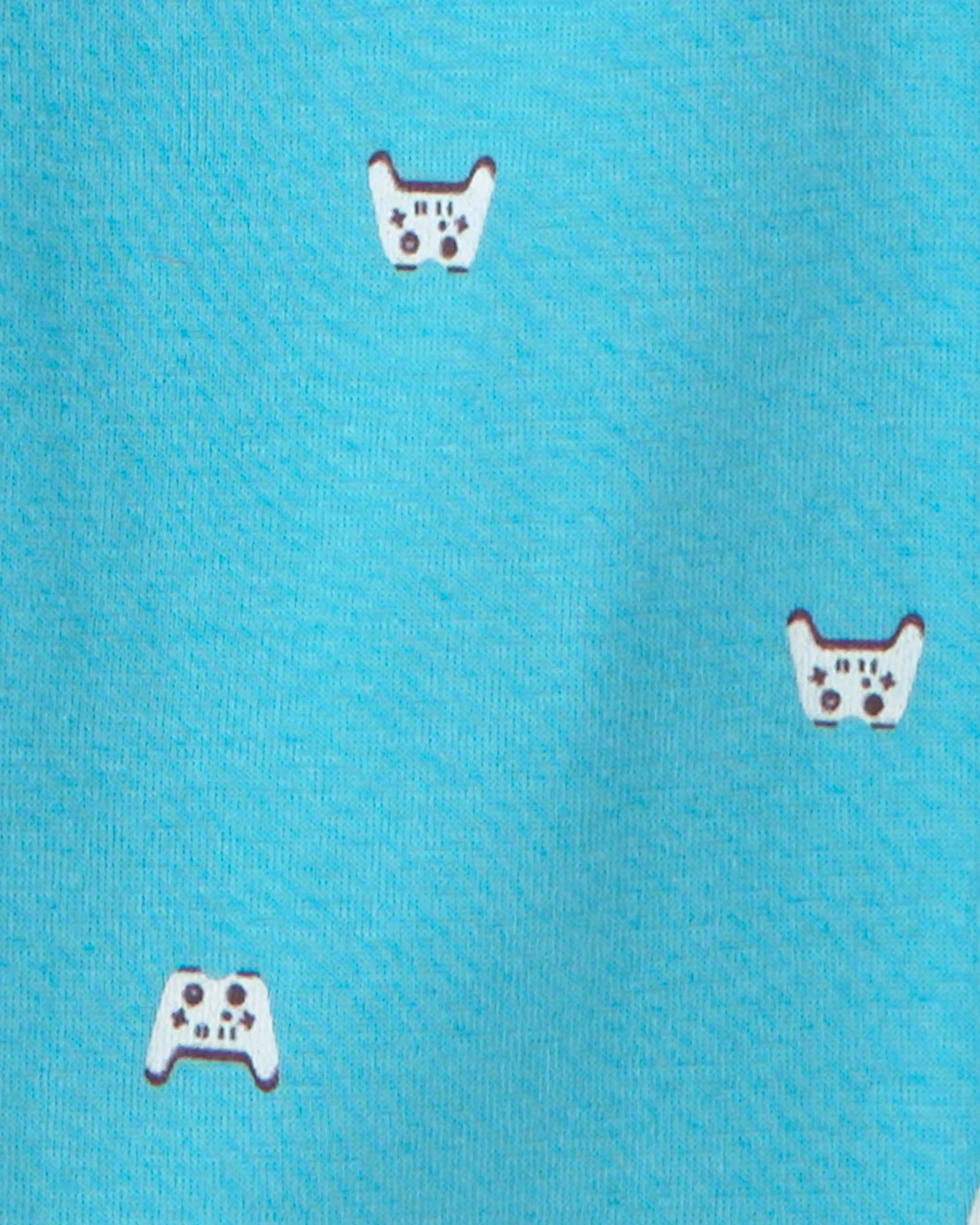 Carter's Set 2 pijamale din bumbac Teal Gamer-Yeti foto