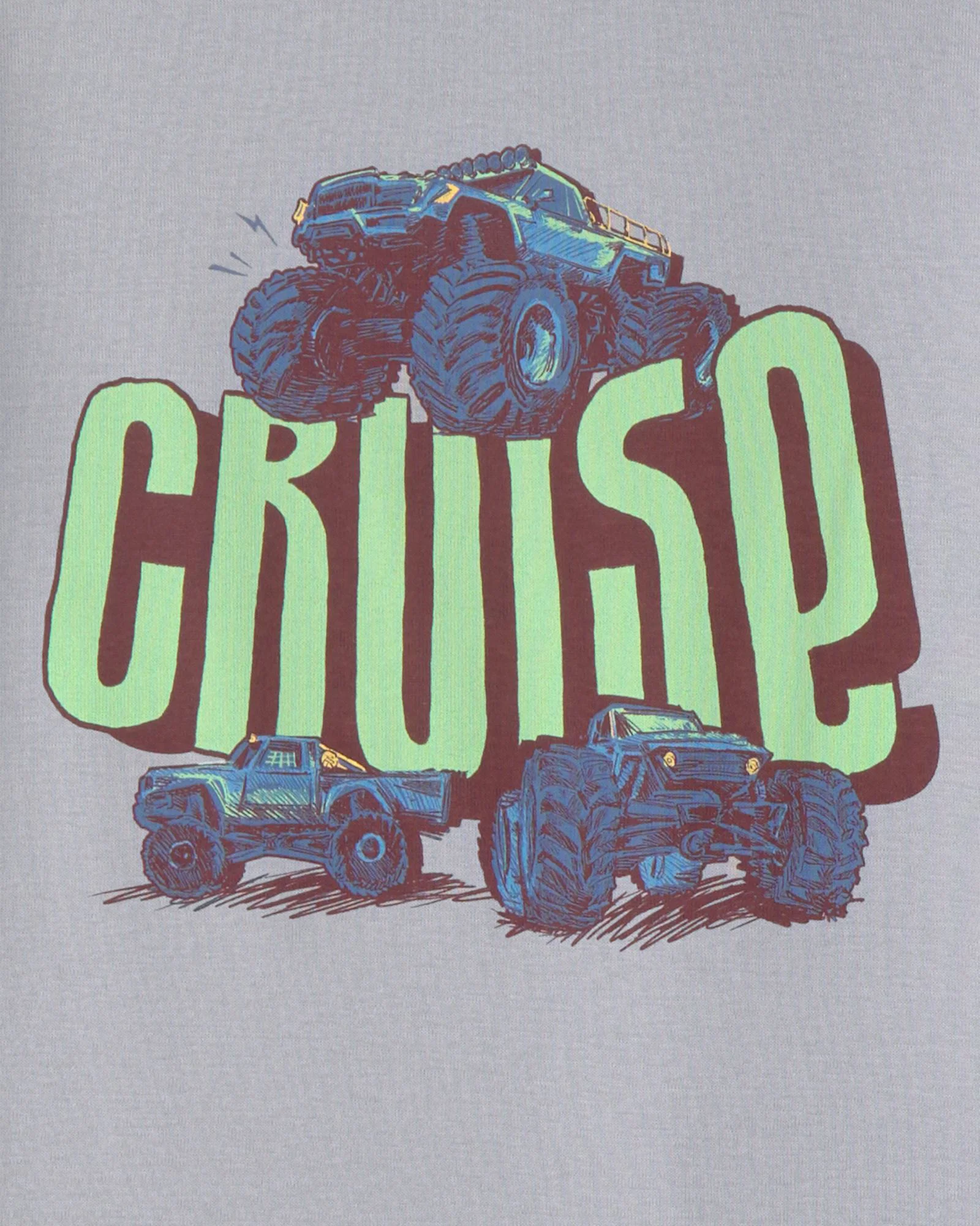 Carter's Set 2 pijamale din bumbac Cruise Monster Truck foto