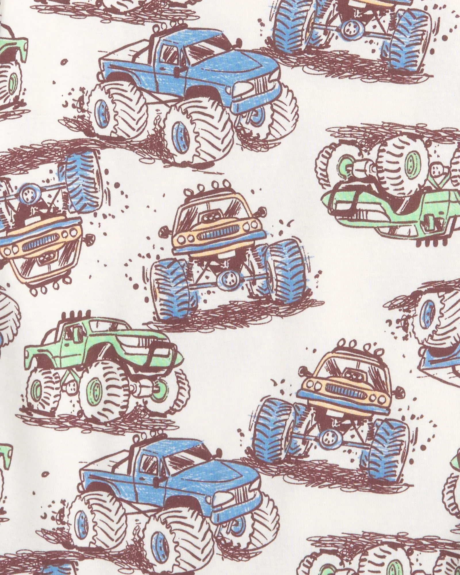 Carter's Set 2 pijamale din bumbac Cruise Monster Truck foto