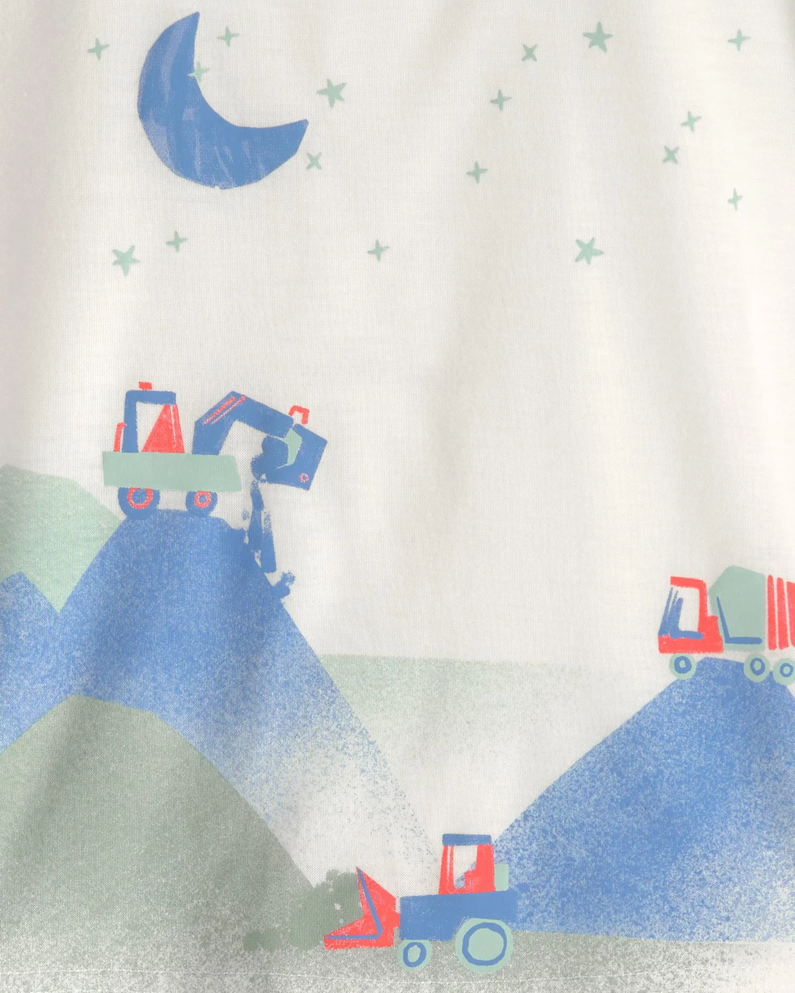 Carter's Pijama Blue Construction Trucks foto