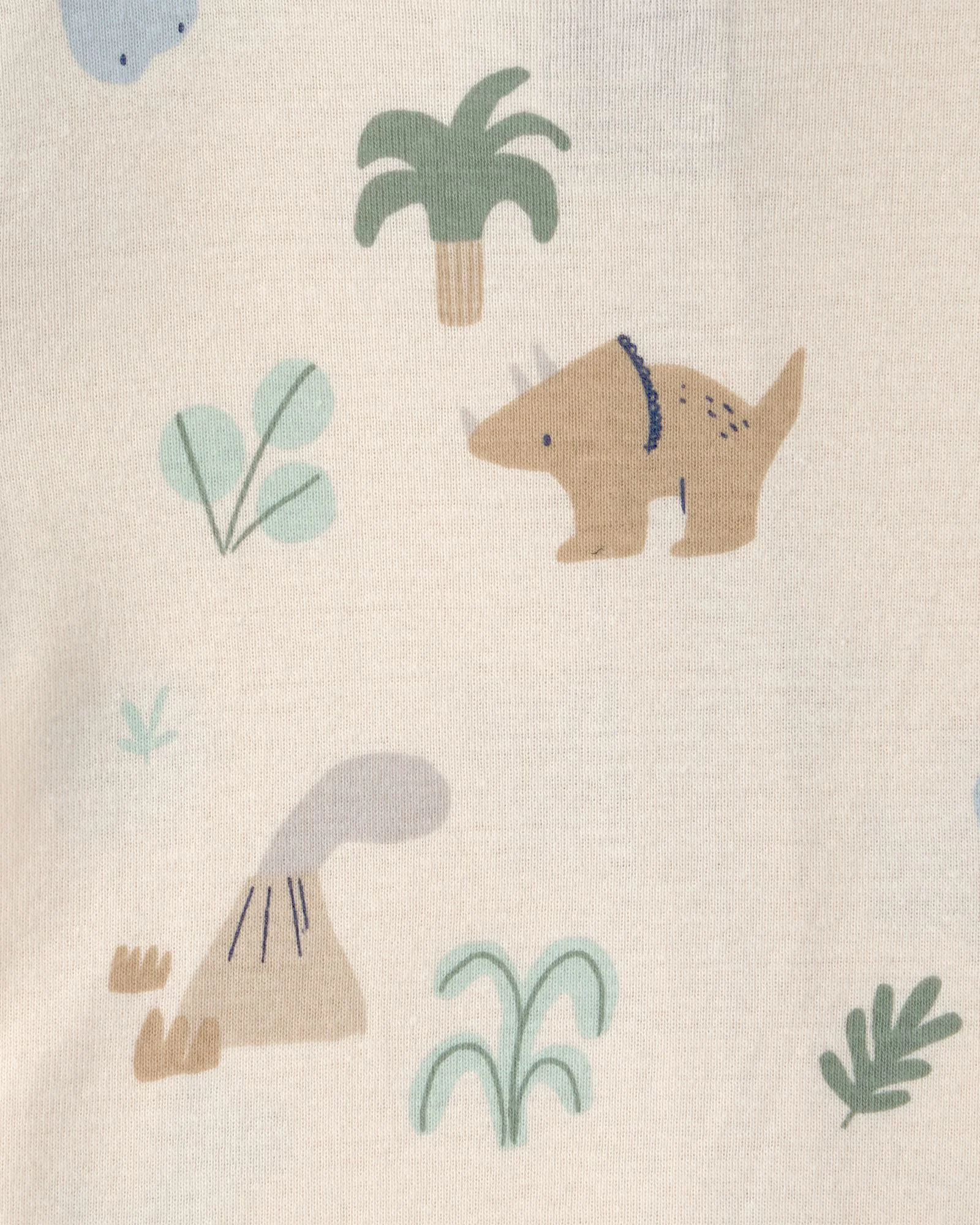 Carter's Set 2 pijamale din bumbac Green Dino Stripe foto