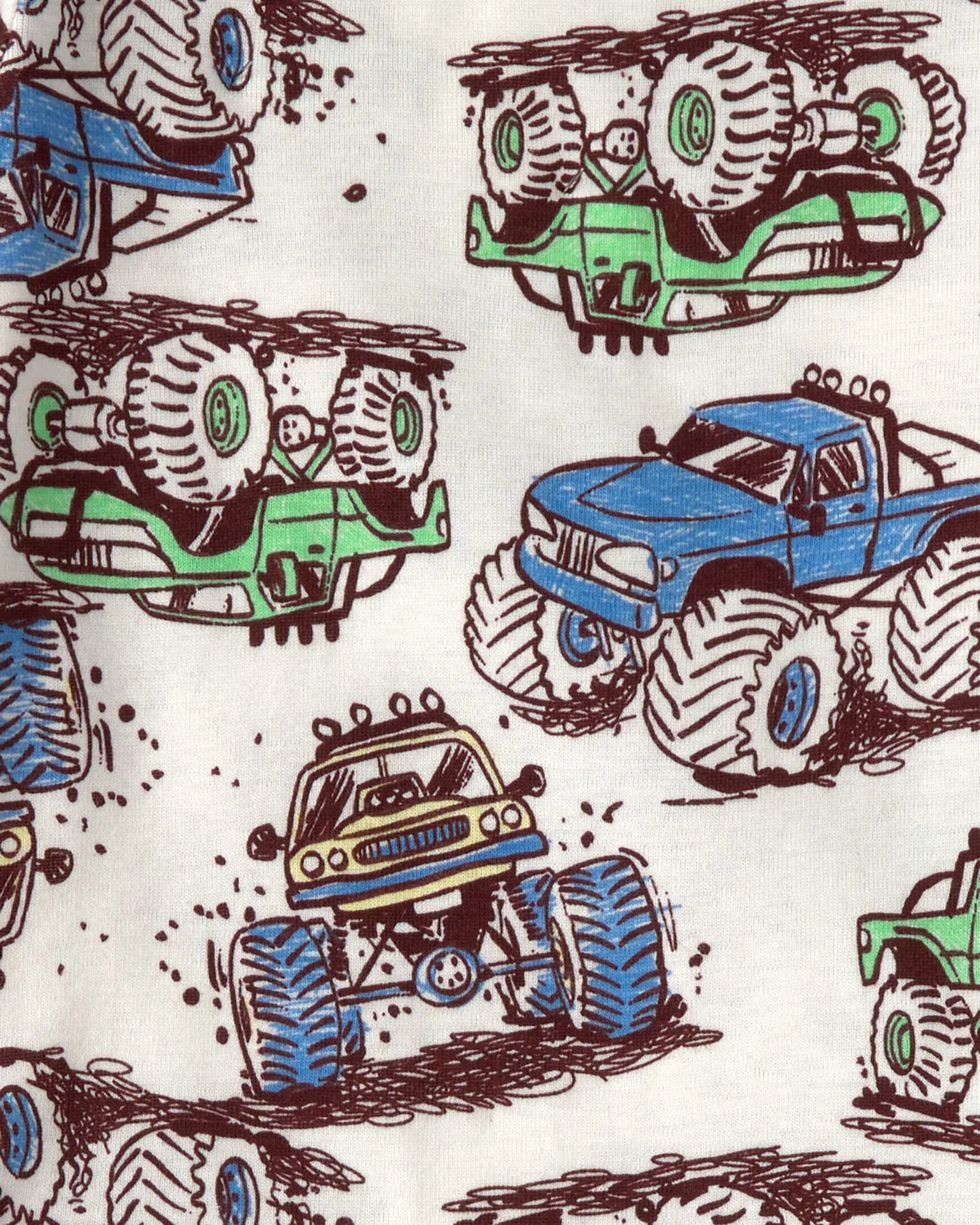 Carter's Set 2 pijamale din bumbac Cruise Monster Truck foto