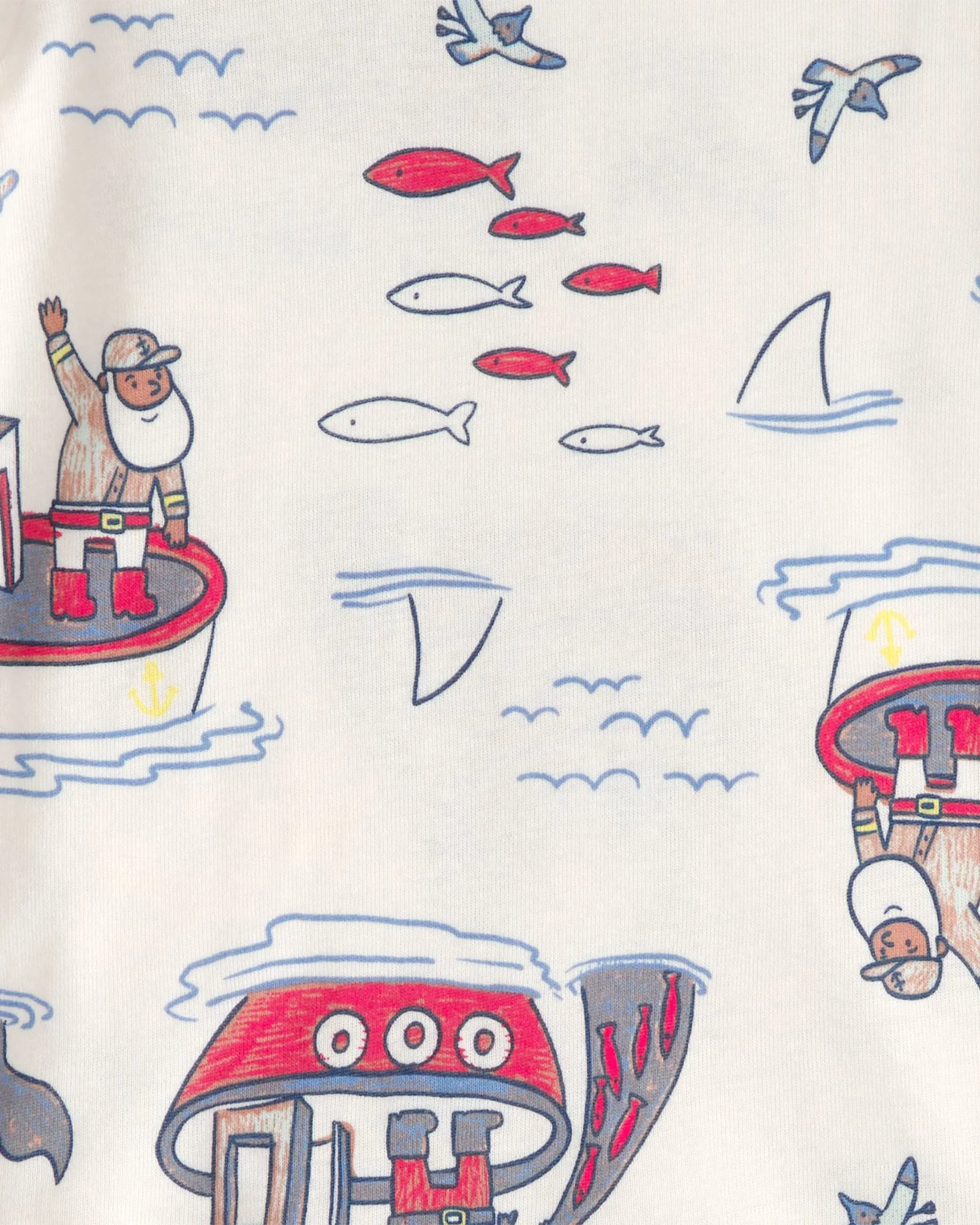 Carter's Set 2 pijamale din bumbac Blue Anchor Mariner foto