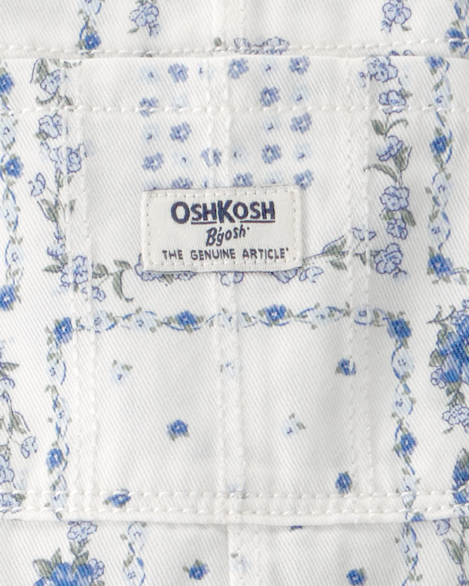 OshKosh Salopeta cu imprimeu floral Blue/Ivory Bandana foto