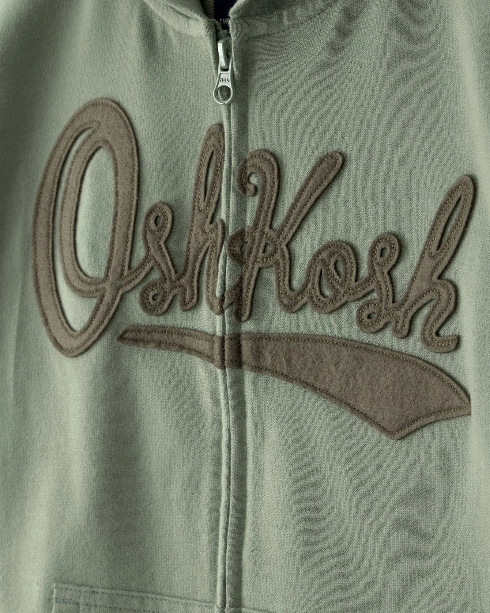 OshKosh Hanorac cu gluga Logo Green foto